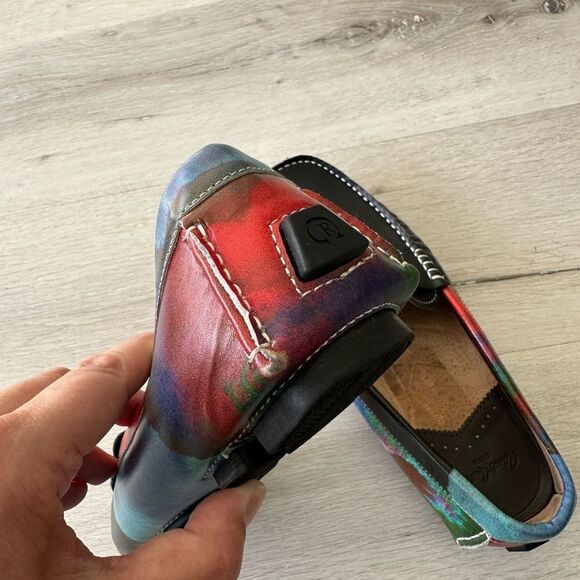 Robert Graham Sonny Leather Loafer Black/Multi
 NWOT